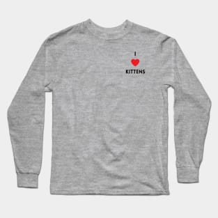 I Heart Kittens Long Sleeve T-Shirt